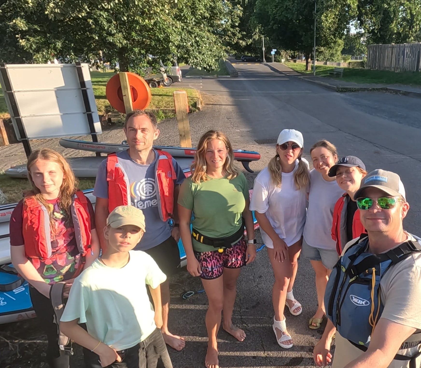 Seaful paddleboarders ready for their session